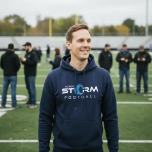 Nordic Storm Navy Hoodie Full Storm