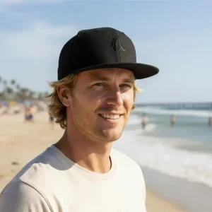 Snapback Cap Black Wave